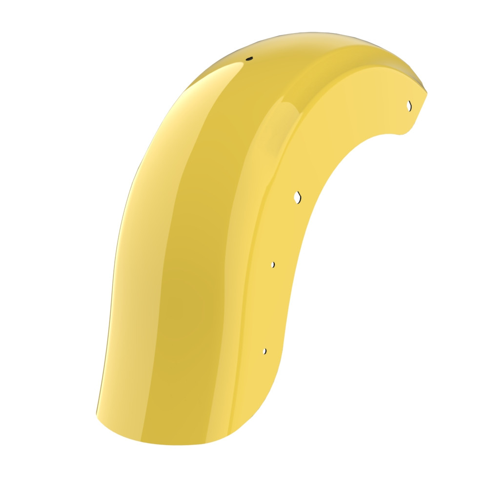 Color Matched Holeshot Chopped Rear Fender with License Plate Bracket for '09-'23 Harley Touring