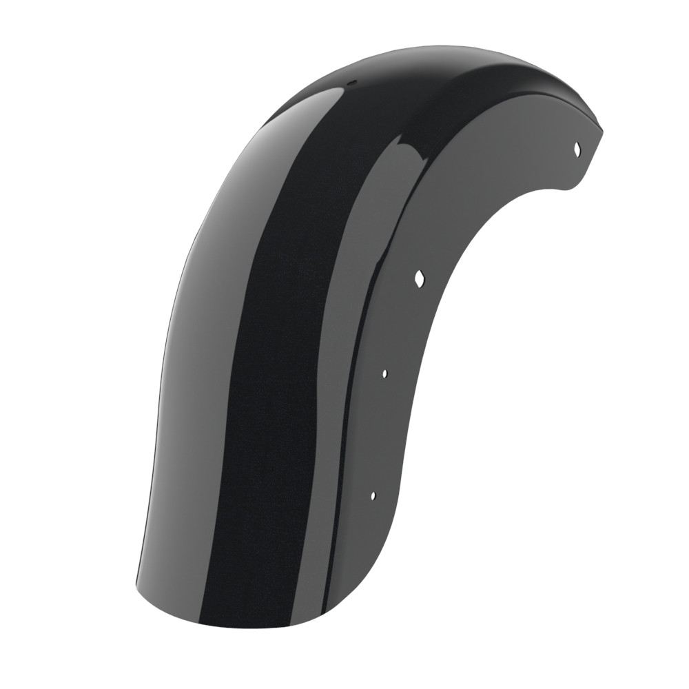 Color Matched Holeshot Chopped Rear Fender with License Plate Bracket for '09-'23 Harley Touring