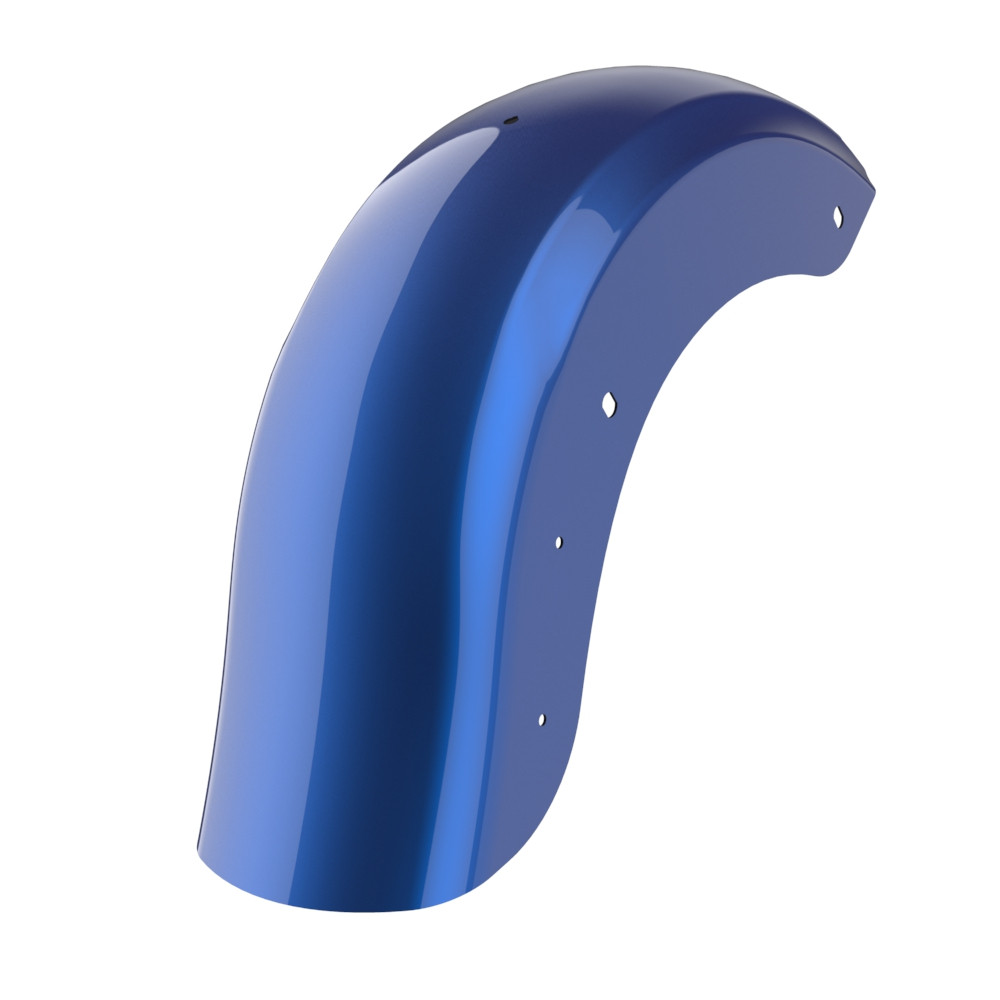 Color Matched Holeshot Chopped Rear Fender with License Plate Bracket for '09-'23 Harley Touring
