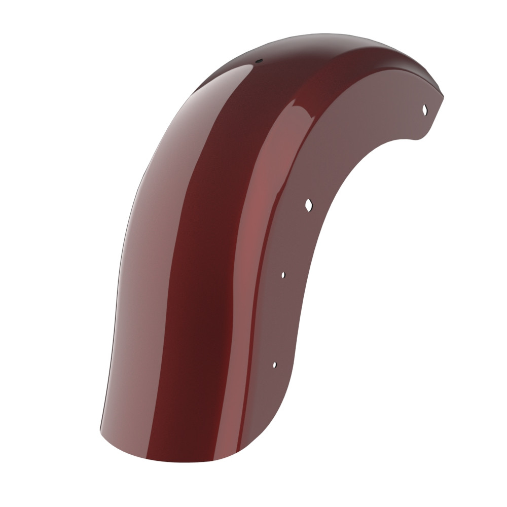 Color Matched Holeshot Chopped Rear Fender with License Plate Bracket for '09-'23 Harley Touring