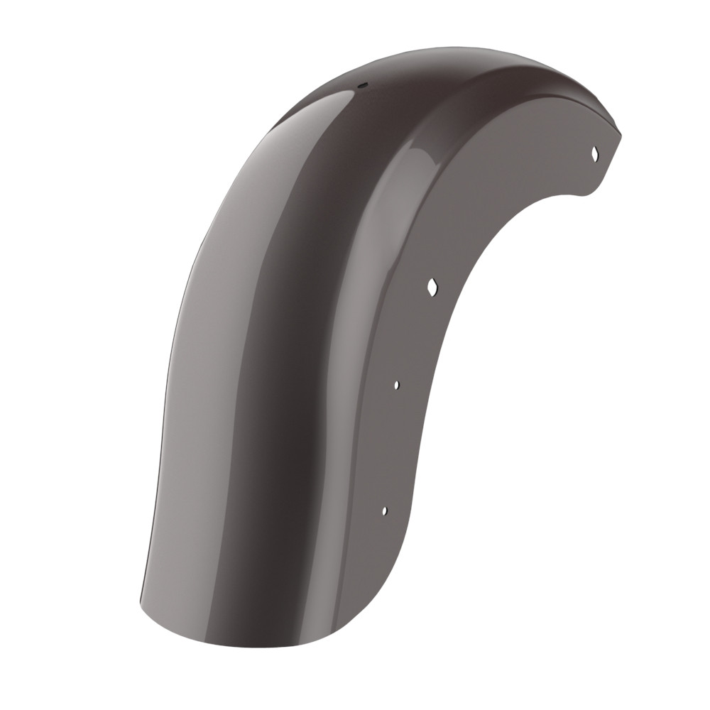 Color Matched Holeshot Chopped Rear Fender with License Plate Bracket for '09-'23 Harley Touring