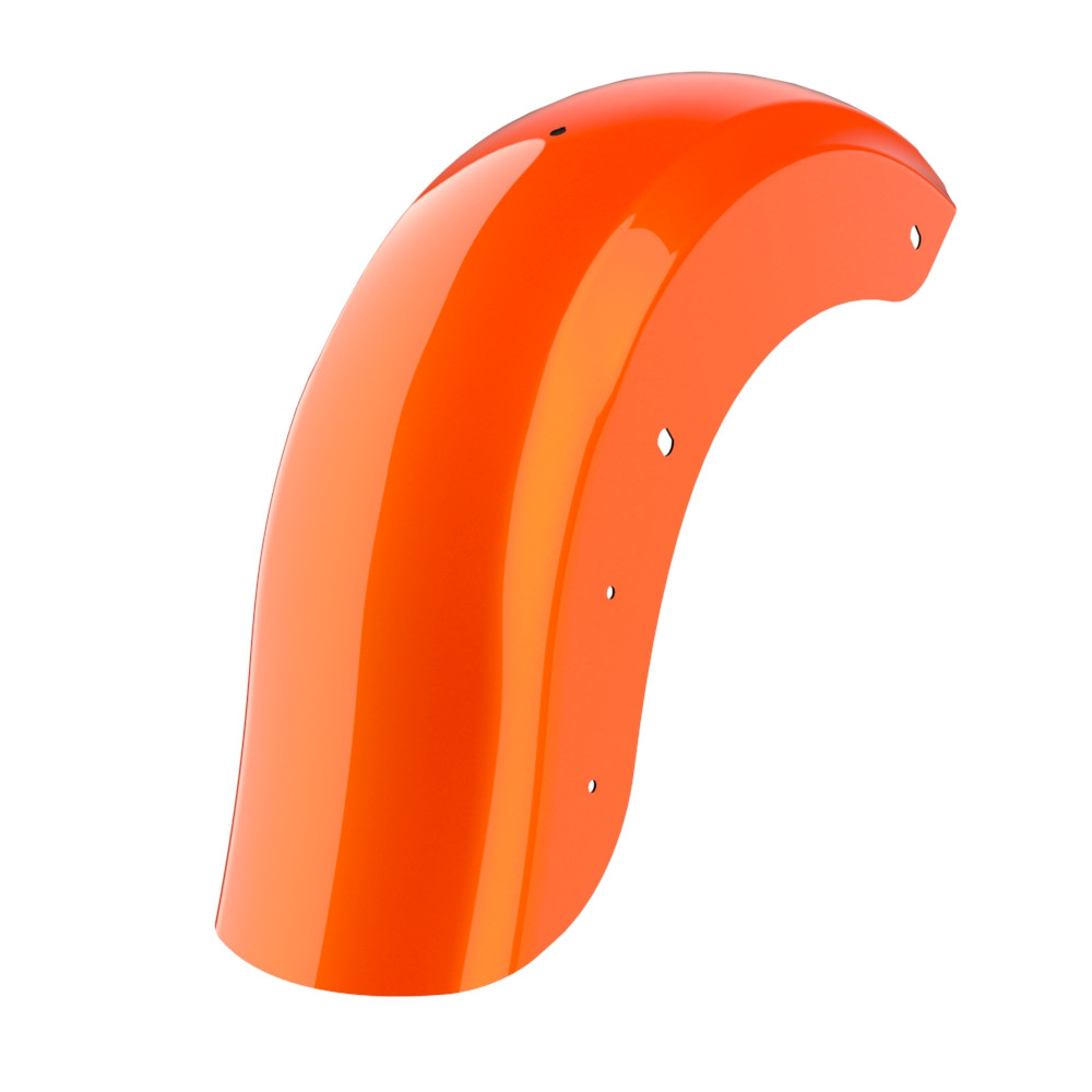 Color Matched Holeshot Chopped Rear Fender with License Plate Bracket for '09-'23 Harley Touring