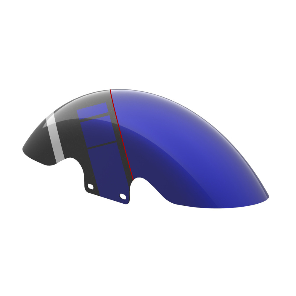 Color Matched Holeshot Performance 19inch short front fender for '09Up harley touring