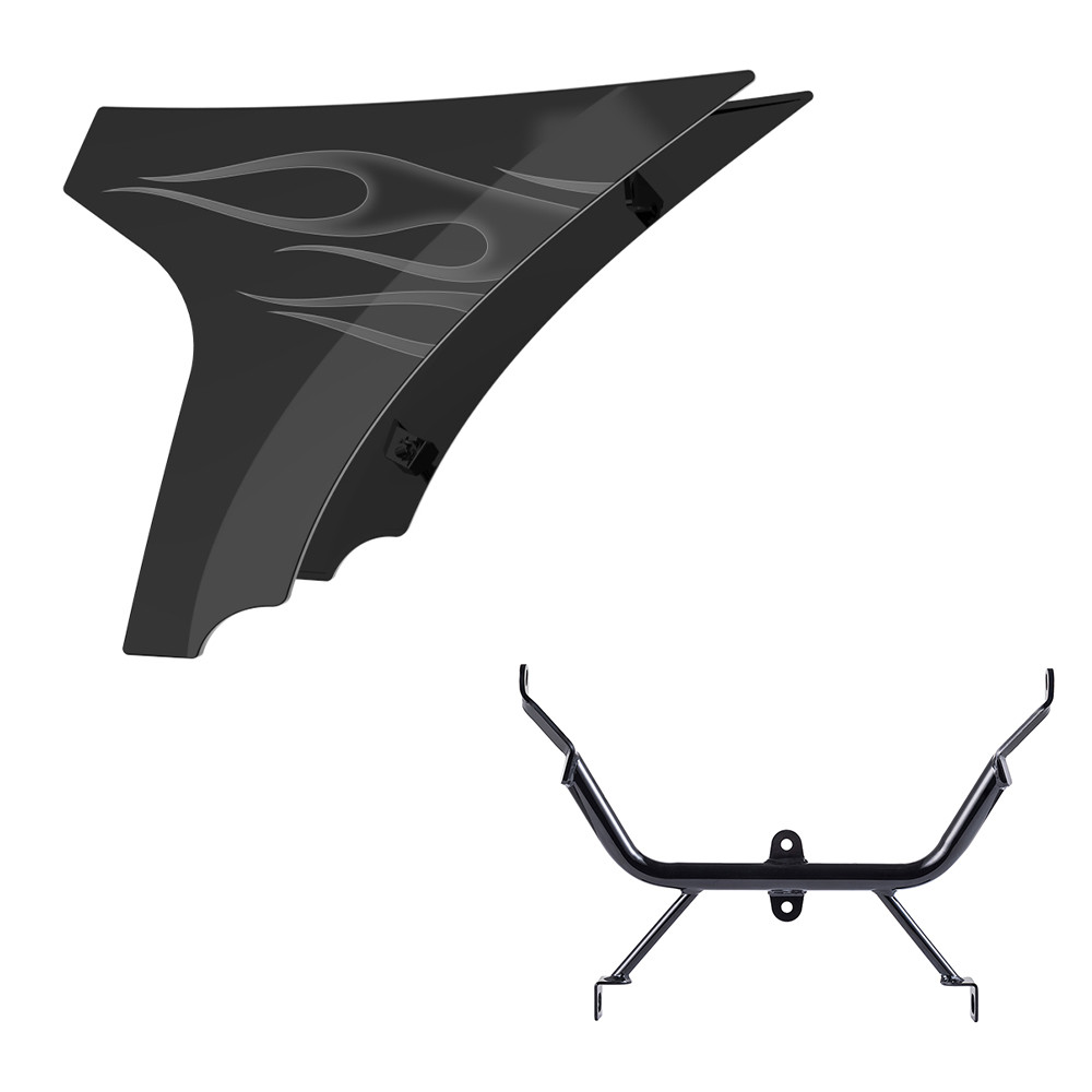 Side Spoiler Panel Fairings with Support Bracket for '23.5-'26 Harley Road Glide