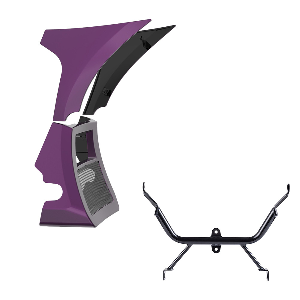 Fairing Spoiler Kit with Support Bracket for '23.5-'26 Harley Road Glide