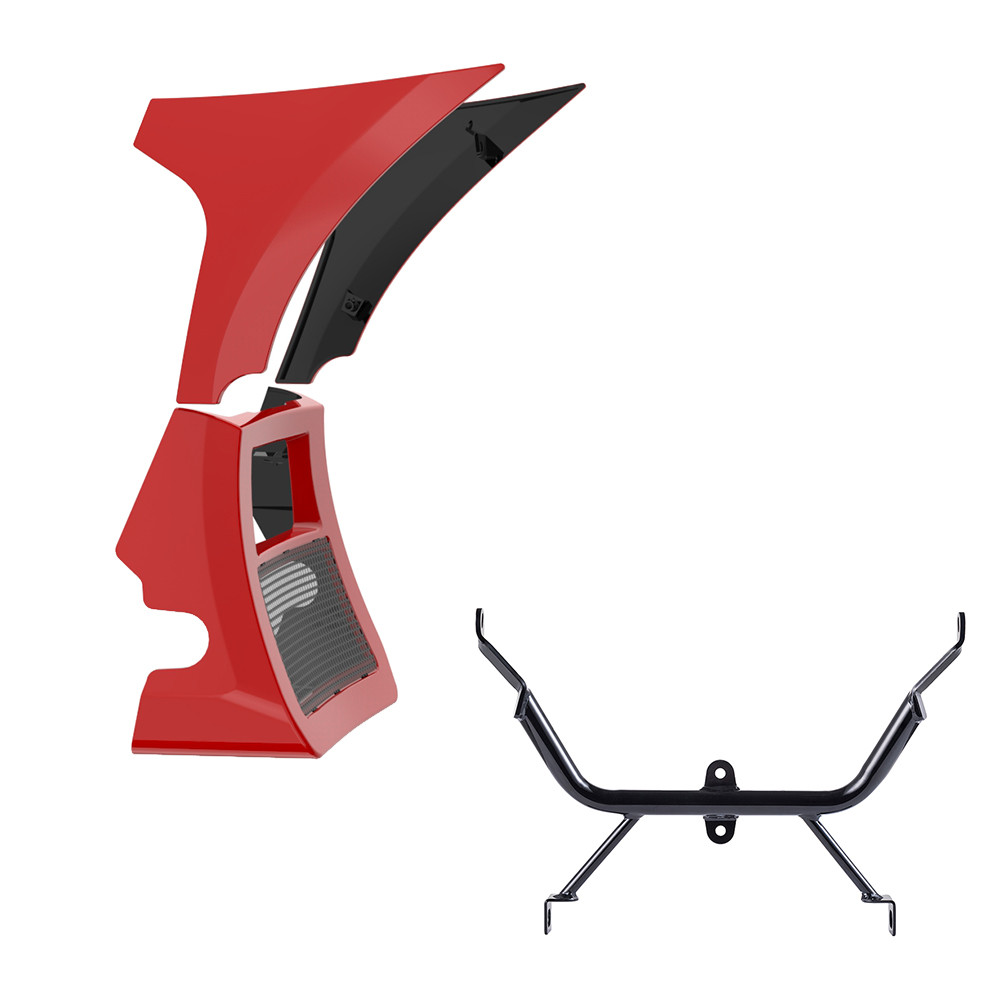 Fairing Spoiler Kit with Support Bracket for '23.5-'26 Harley Road Glide