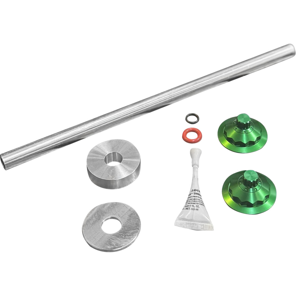 Paul Yaffe Bagger Nation #PYO:YTPR-18L-GN - Axle Cover Kit - Y-Axle Rod - Front - Standard/12 Point - Green