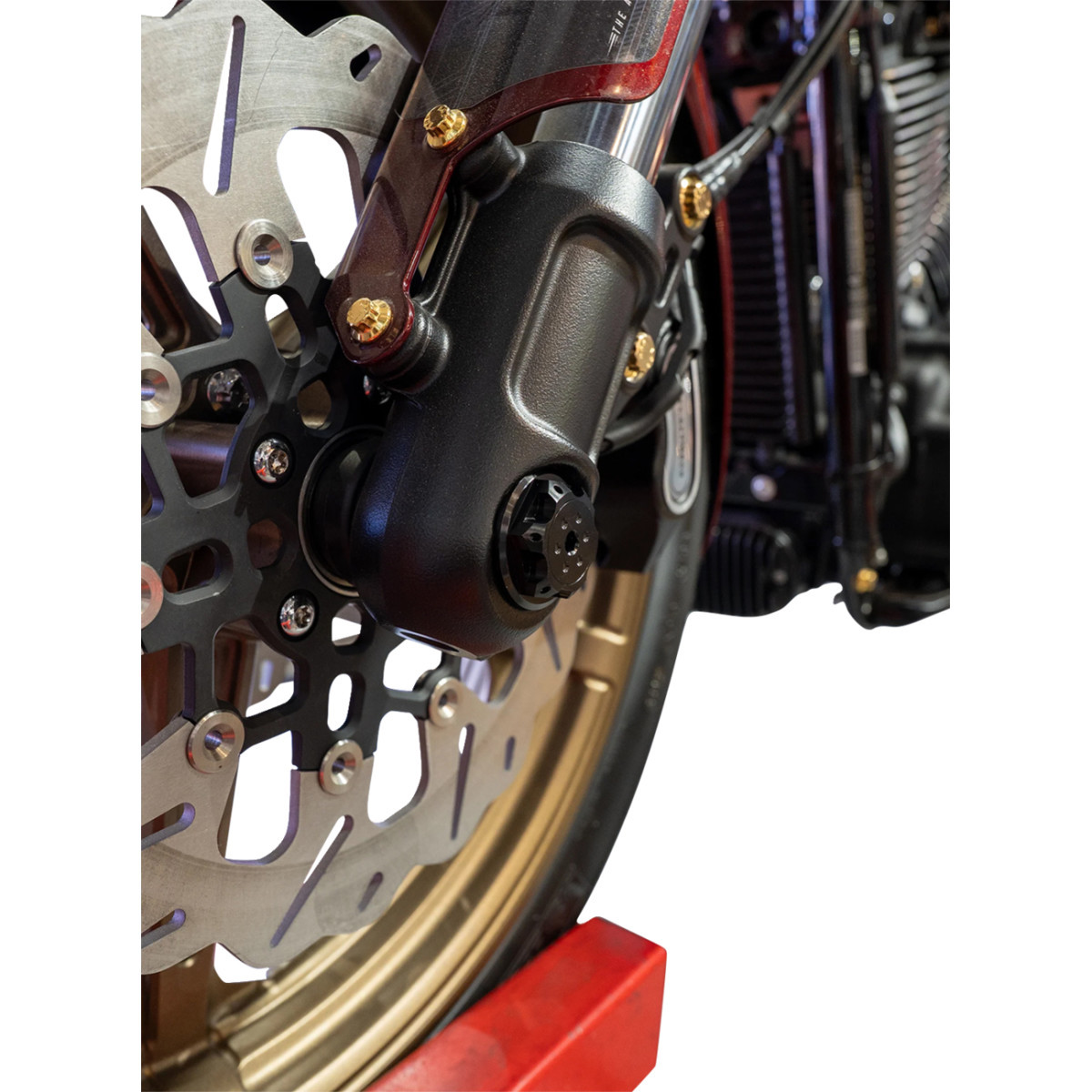Paul Yaffe Bagger Nation #PYO:YHTR-18L-BK - Axle Cover Kit - Y-Axle Rod - Front - Standard/Turret - Black