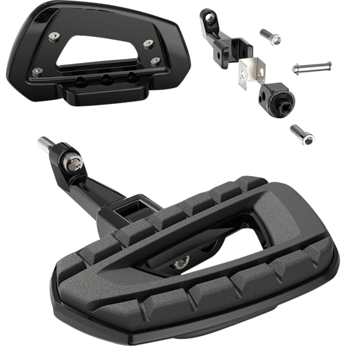 Ciro #61823 - Chicane™ Mini Floorboards - with Passenger Brackets - Black