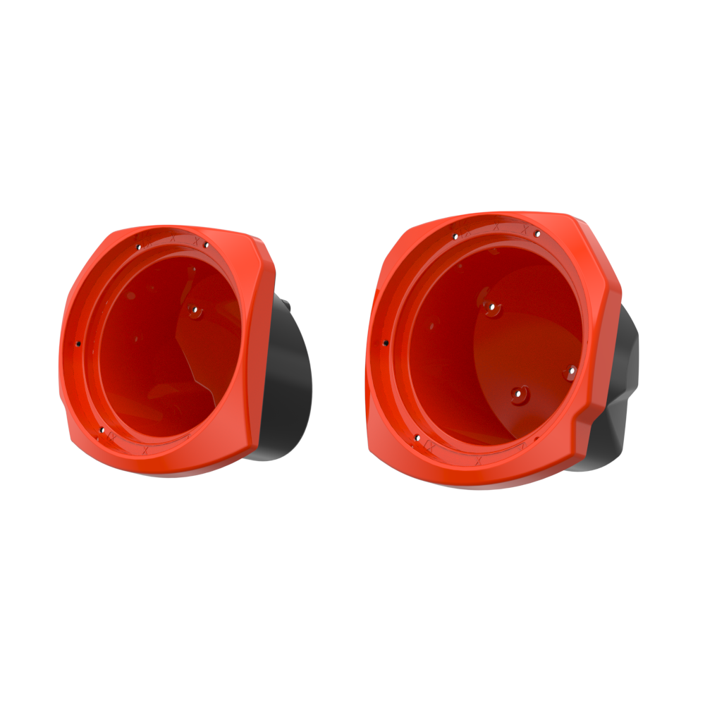 Color-Matched 8inch Speaker Pods for 23.5Up Harley Touring