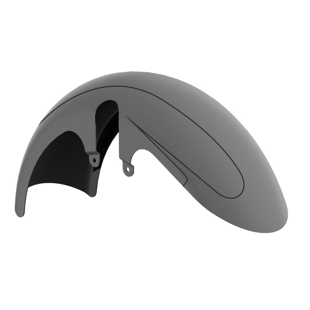Color-Matched 18" Wide Fat Tire Front Fender for Harley Touring Models 2014-2023