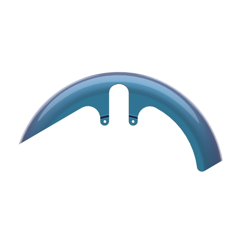 Color-Matched 18" Wide Fat Tire Front Fender for Harley Touring Models 2014-2023