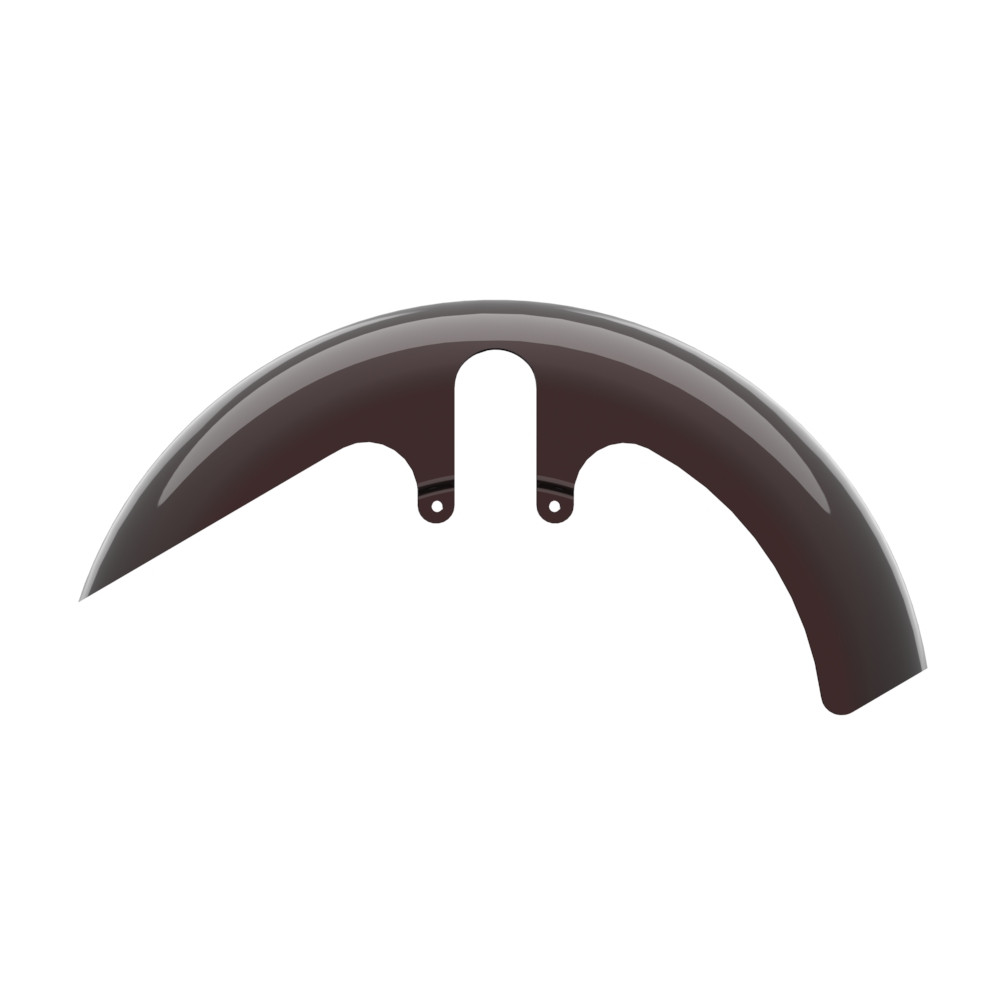 Color-Matched 18" Wide Fat Tire Front Fender for Harley Touring Models 2014-2023