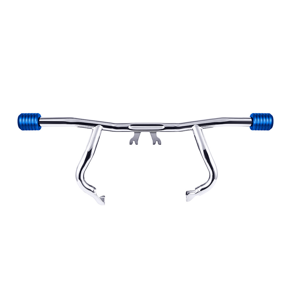 Chrome ProTek Front Performance High Way Peg One Step Crash Bar for Harley Touring