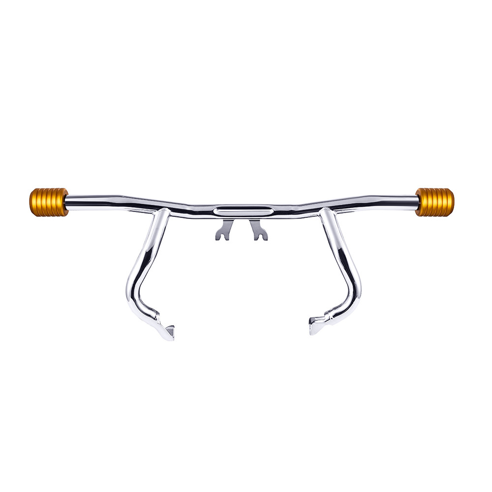 Chrome ProTek Front Performance High Way Peg One Step Crash Bar for Harley Touring
