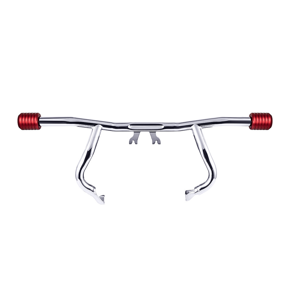 Chrome ProTek Front Performance High Way Peg One Step Crash Bar for Harley Touring