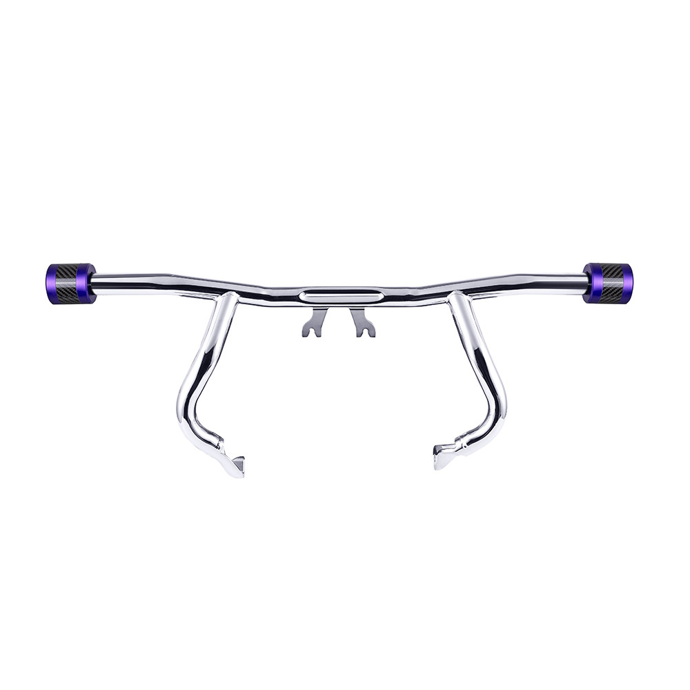 Chrome ProTek Front Performance High Way Peg One Step Crash Bar for Harley Touring