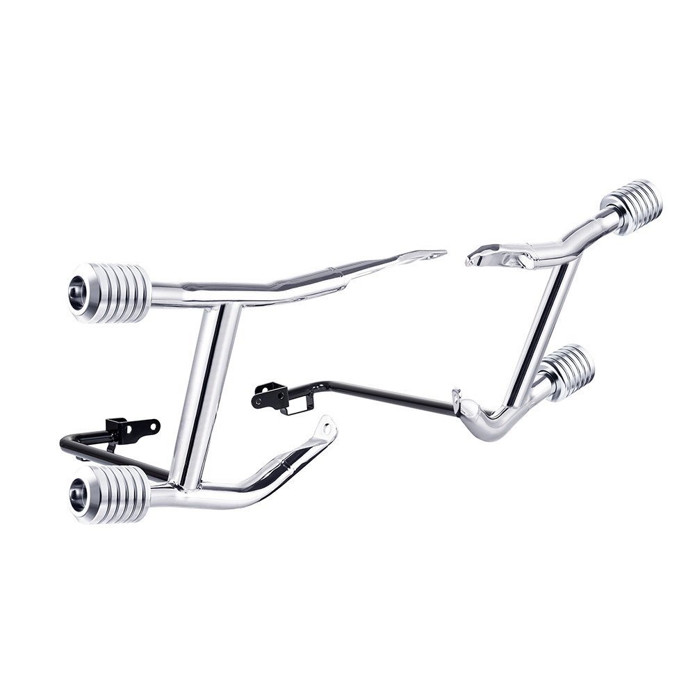 Chrome ProTek Rear Performance Crash Bar Saddlebags Guards for '14-'26 Harley Touring