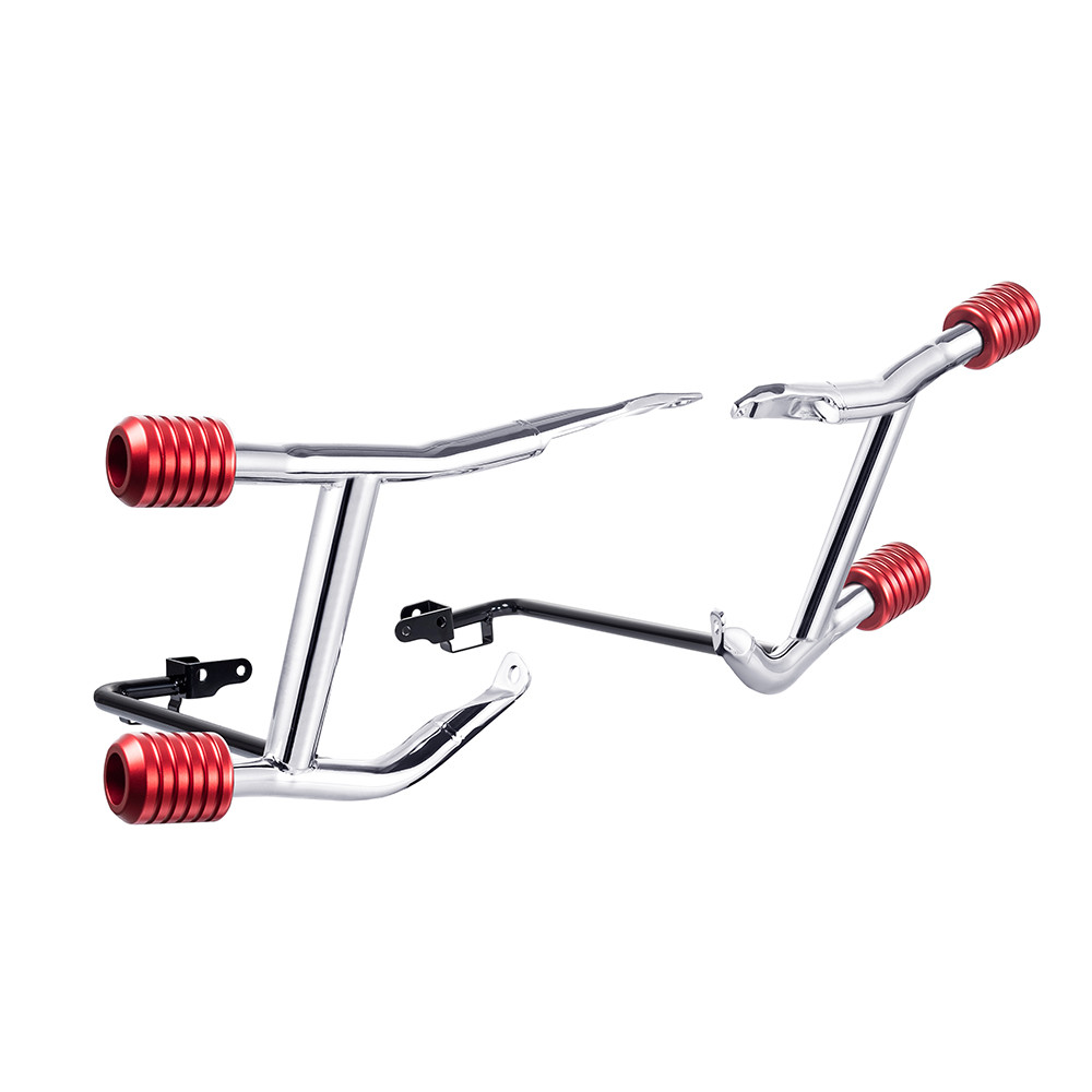 Chrome ProTek Rear Performance Crash Bar Saddlebags Guards for '14-'26 Harley Touring