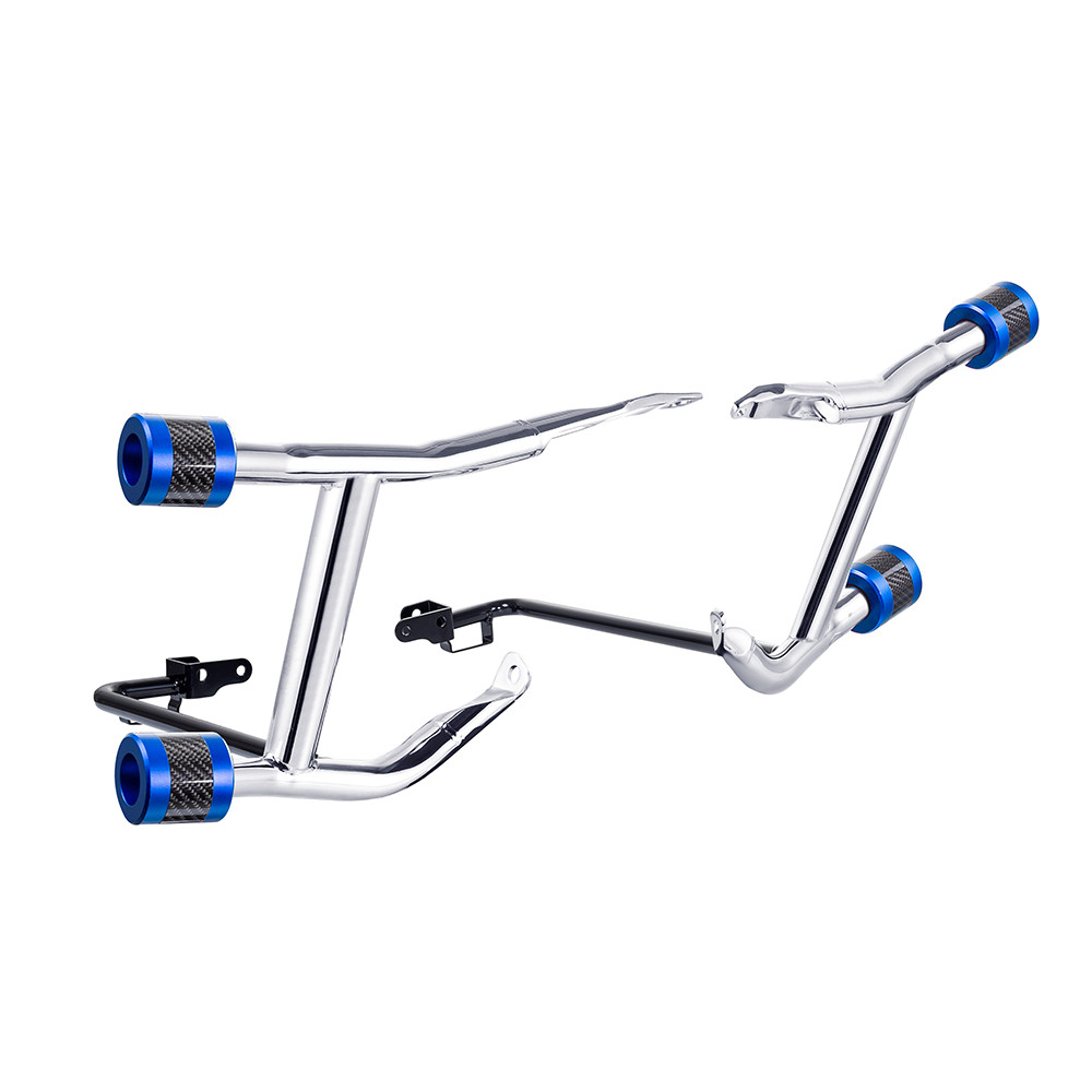 Chrome ProTek Rear Performance Crash Bar Saddlebags Guards for '14-'26 Harley Touring