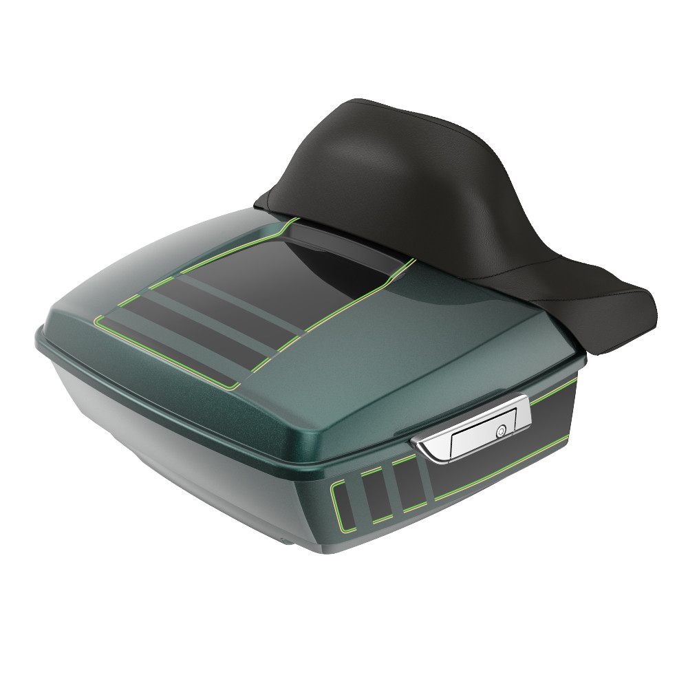 Advanblack Ridgeline King Rear Tour Trunk Pack For '97-'26 Harley Touring