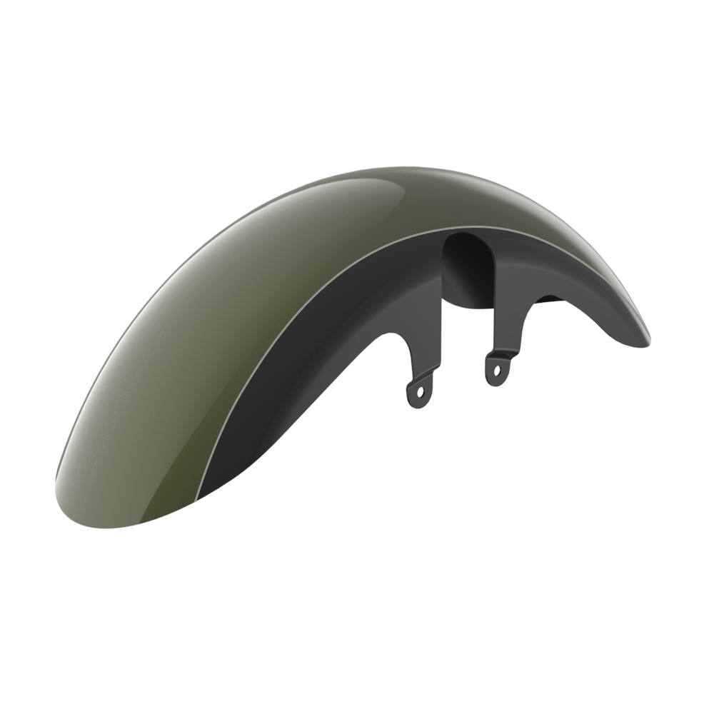 Shorty Performance 18" Wide Fat Tire Front Fender for 23.5Up Harley Touring Models