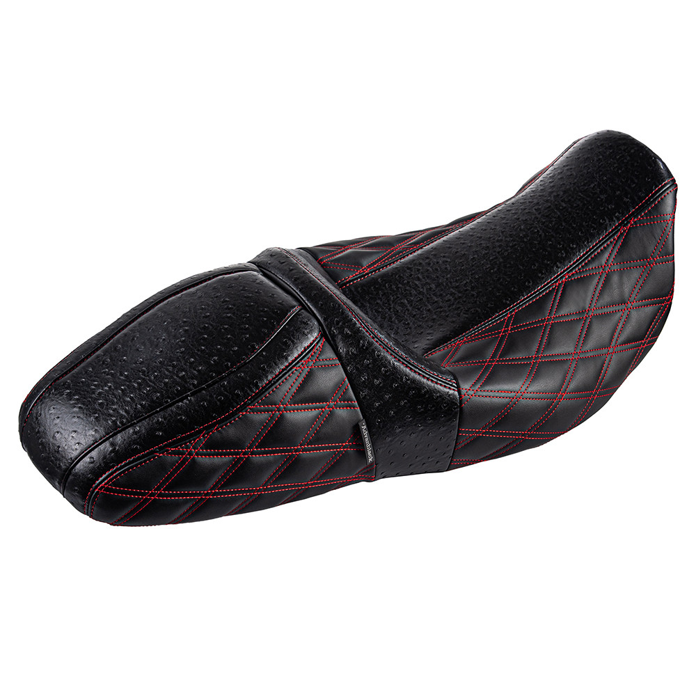 RAPTOR SEAT WITH DIAMOND STITCHING & OSTRICH LEATHER FOR '09-'23 HARLEY TOURING