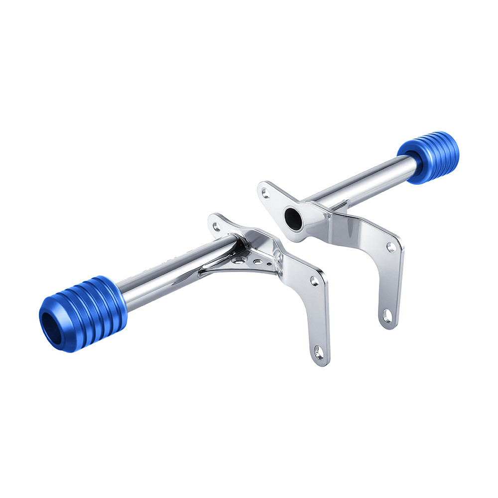Chrome ProTek Performance Rear Crash Bar with Sliders for Harley M8 Softail