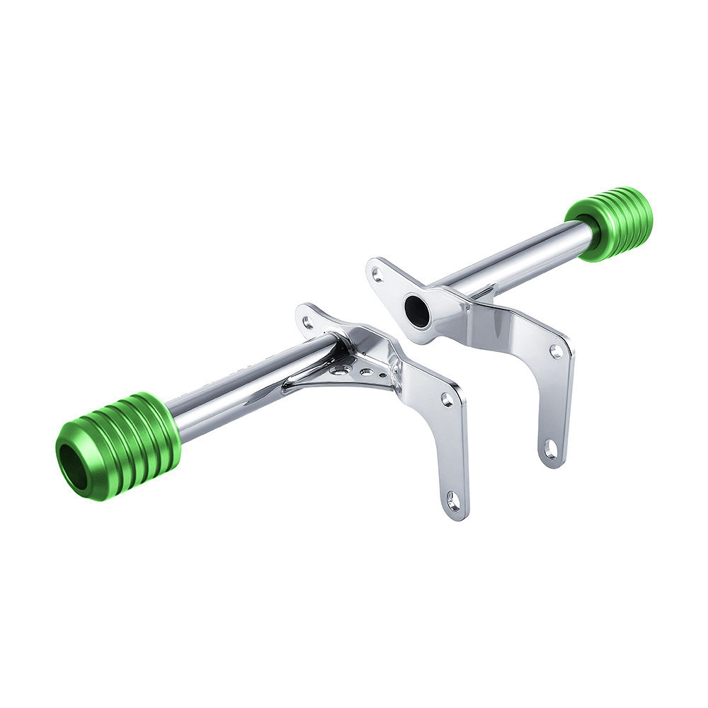 Chrome ProTek Performance Rear Crash Bar with Sliders for Harley M8 Softail