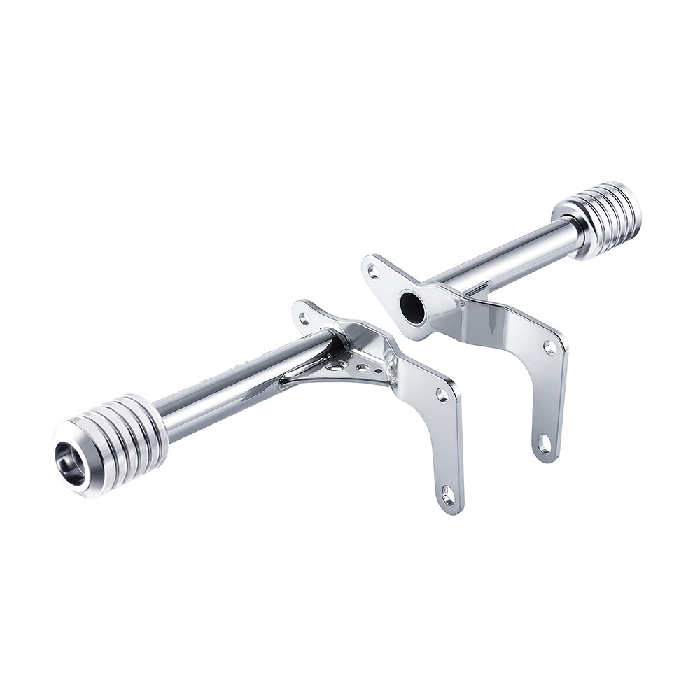 Chrome ProTek Performance Rear Crash Bar with Sliders for Harley M8 Softail