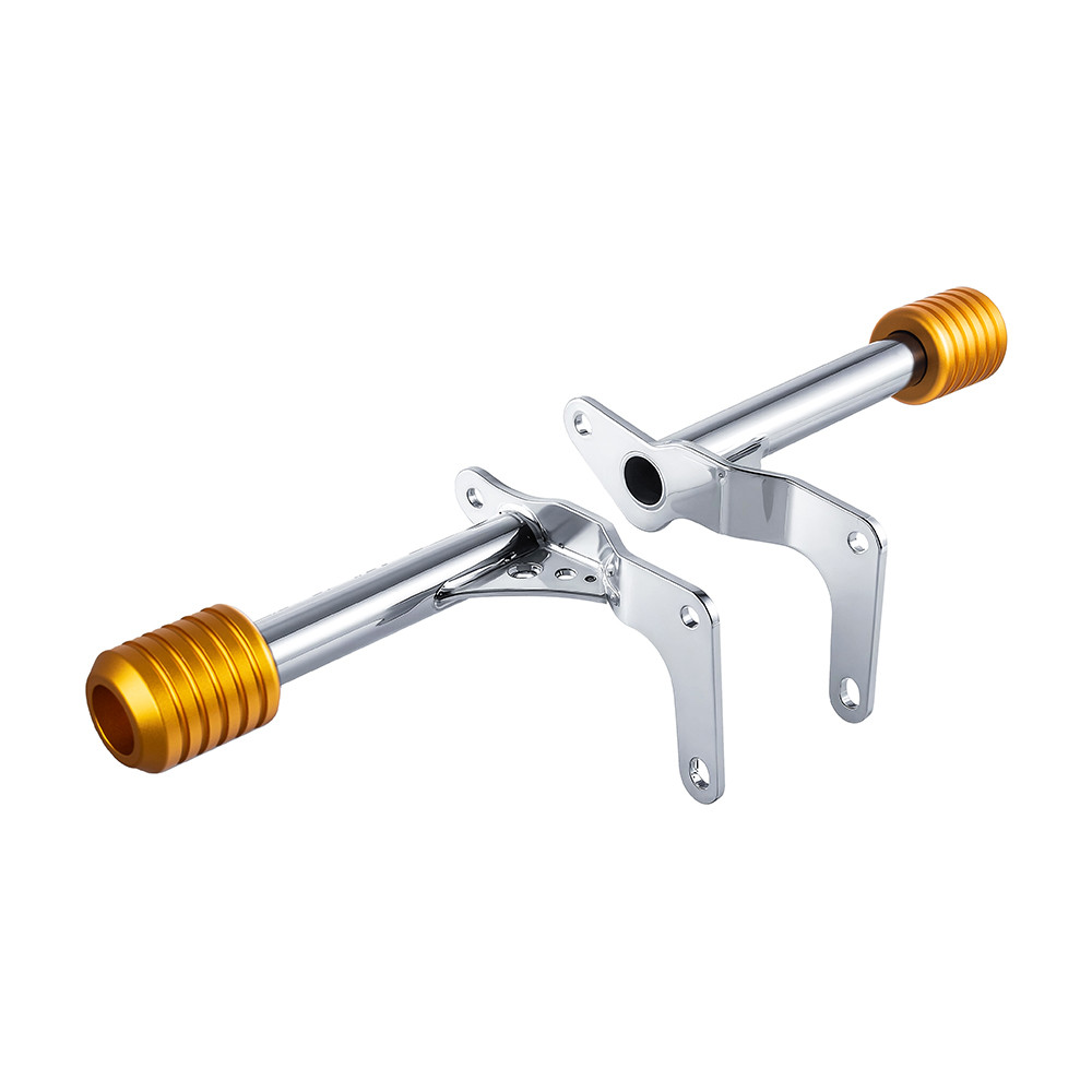 Chrome ProTek Performance Rear Crash Bar with Sliders for Harley M8 Softail