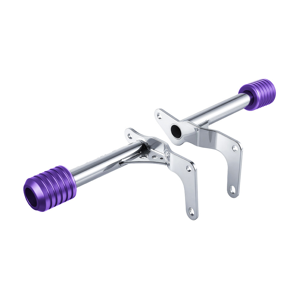 Chrome ProTek Performance Rear Crash Bar with Sliders for Harley M8 Softail