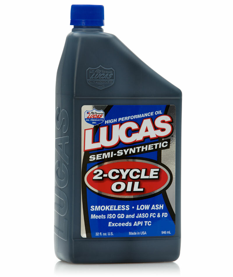 Lucas #10110 - Semi-synthetic OIL 2T 1 QT (6/Case Sold EA)