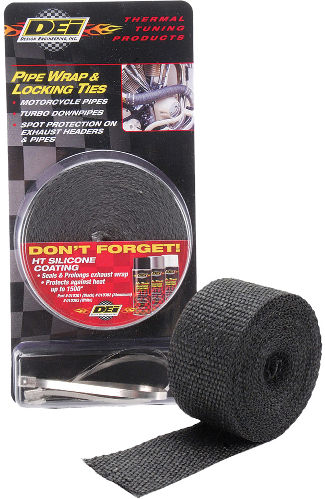 DEI #901119 - Pipe Wrap & Locking Ties Black