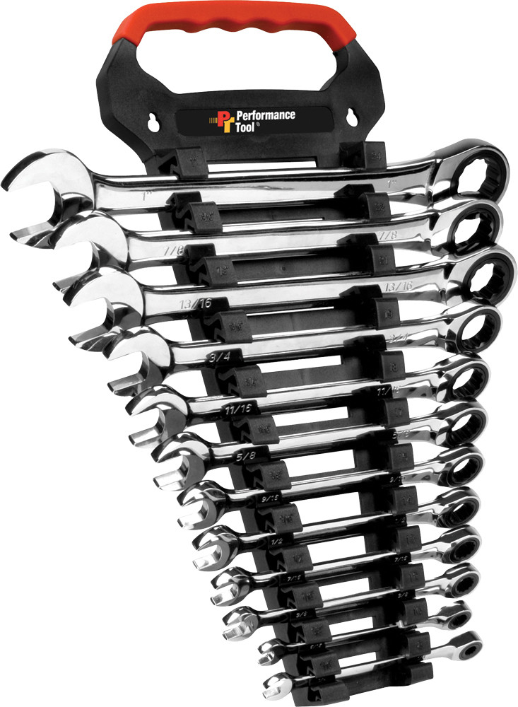 Performance Tool #W30641 - 12 PC SAE Ratchet Wrench SET