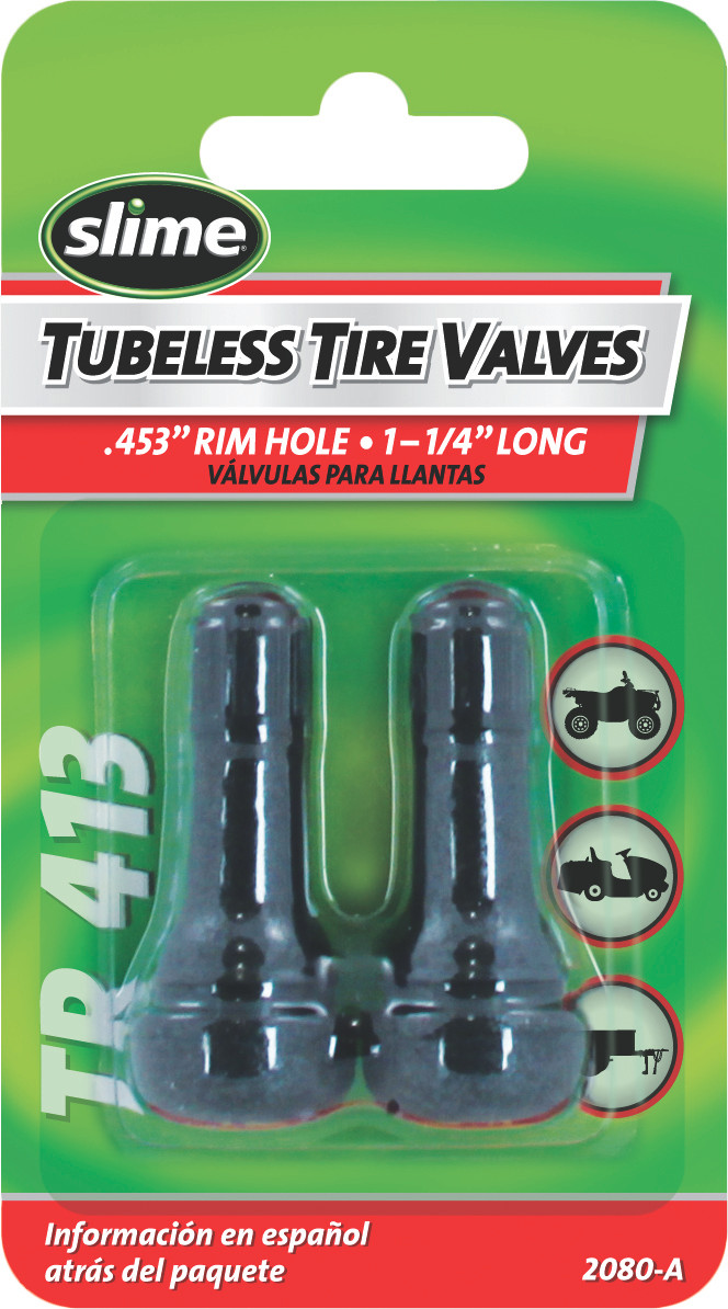 Slime #2080-A - 2/PC Tubeless Valve 1 "