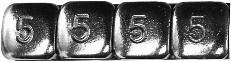 K&L #32-3499 - Wheel Weights 5 Gram Chrome 360 Piece/BOX