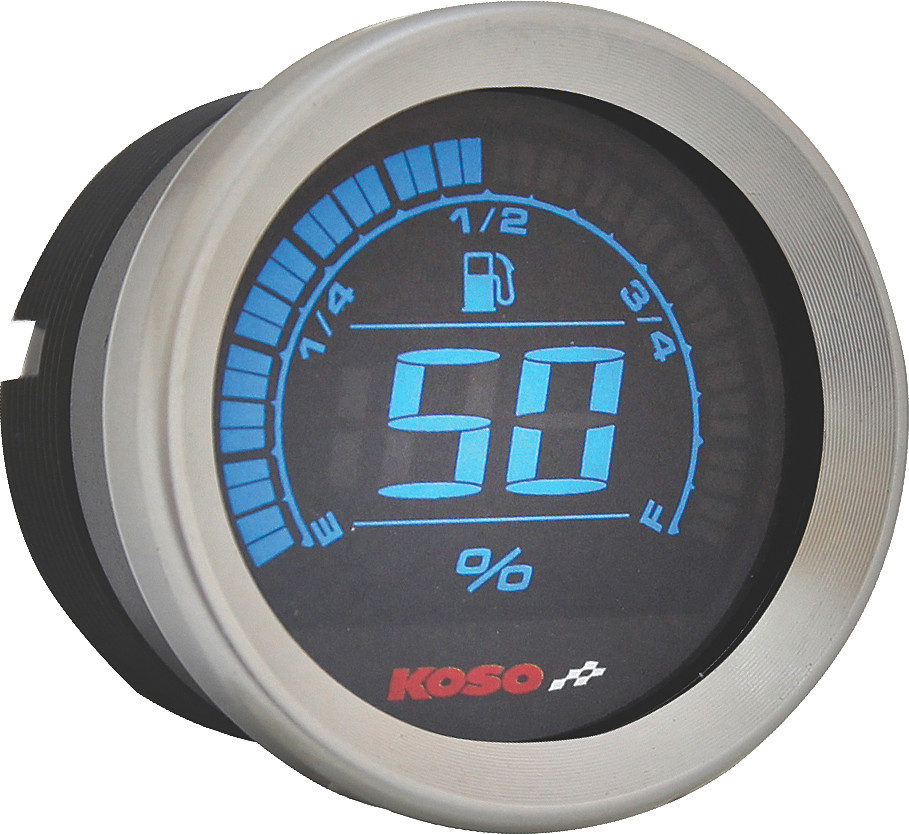 Koso #BA050901 - Digital Gauge Cluster Silver Bezel 04-13 Flht AND Fltr