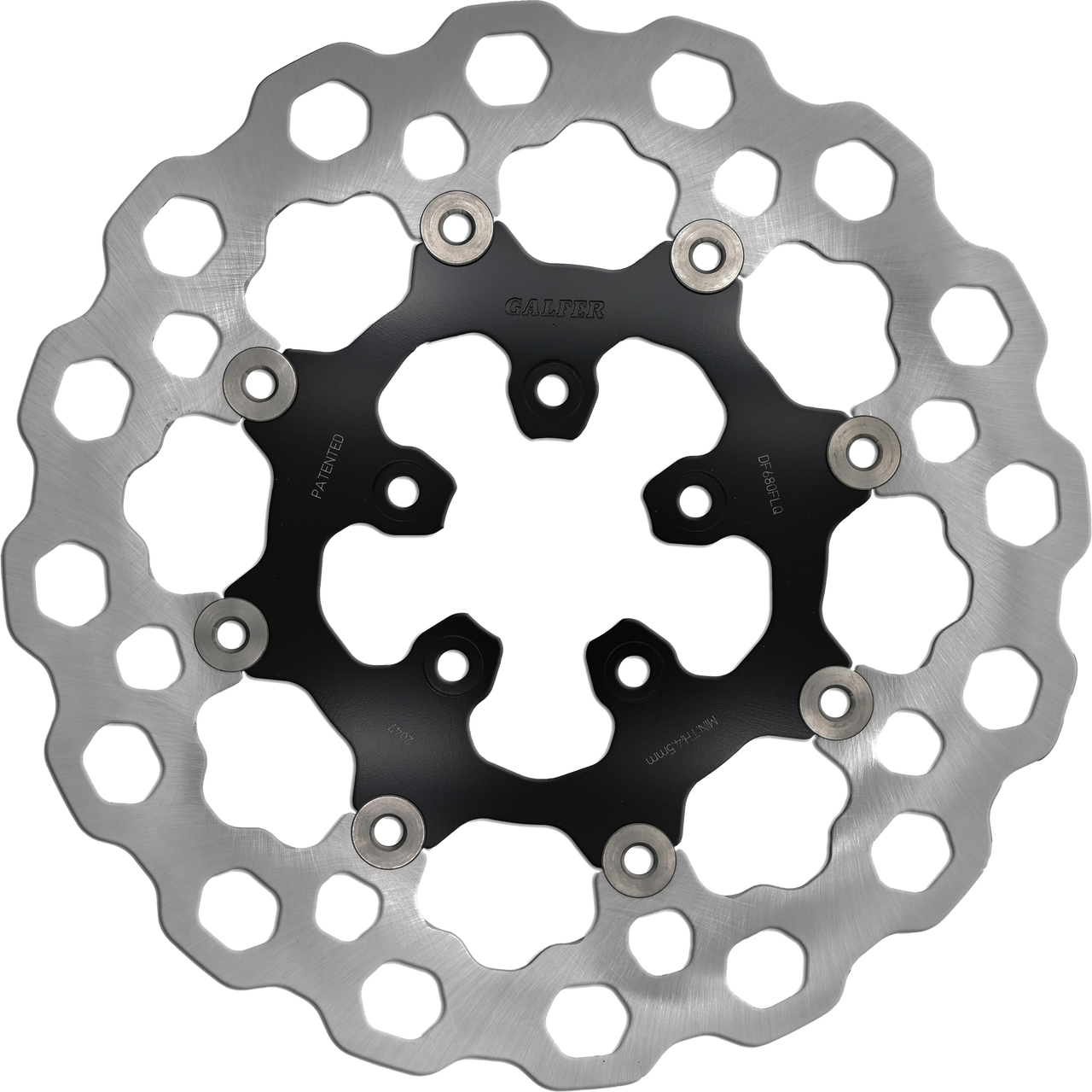 Gbrakes #DF680FLQ - Rotor 11.5" Floating Cubiq FR Black