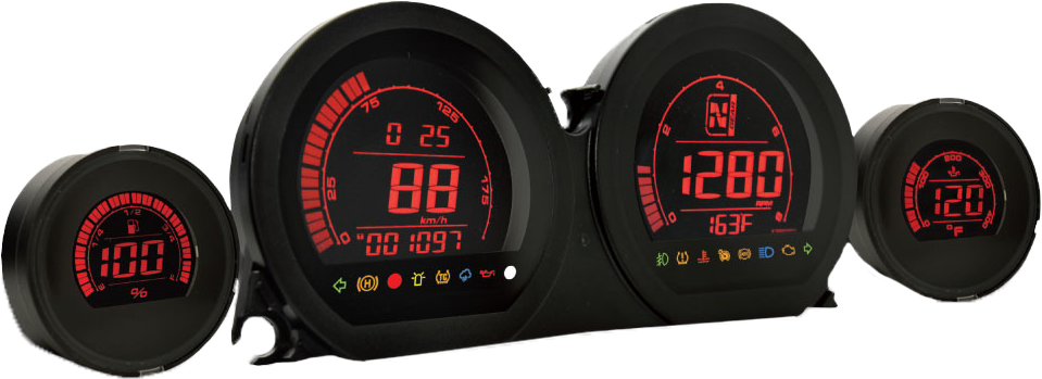 Koso #BA064902 - Hd-03 Series Gauge `14-23 FLH FLT