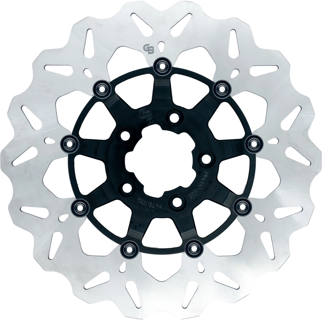 Gbrakes #GBDU003 - Rotor 11.8" Floating Wave FR Black