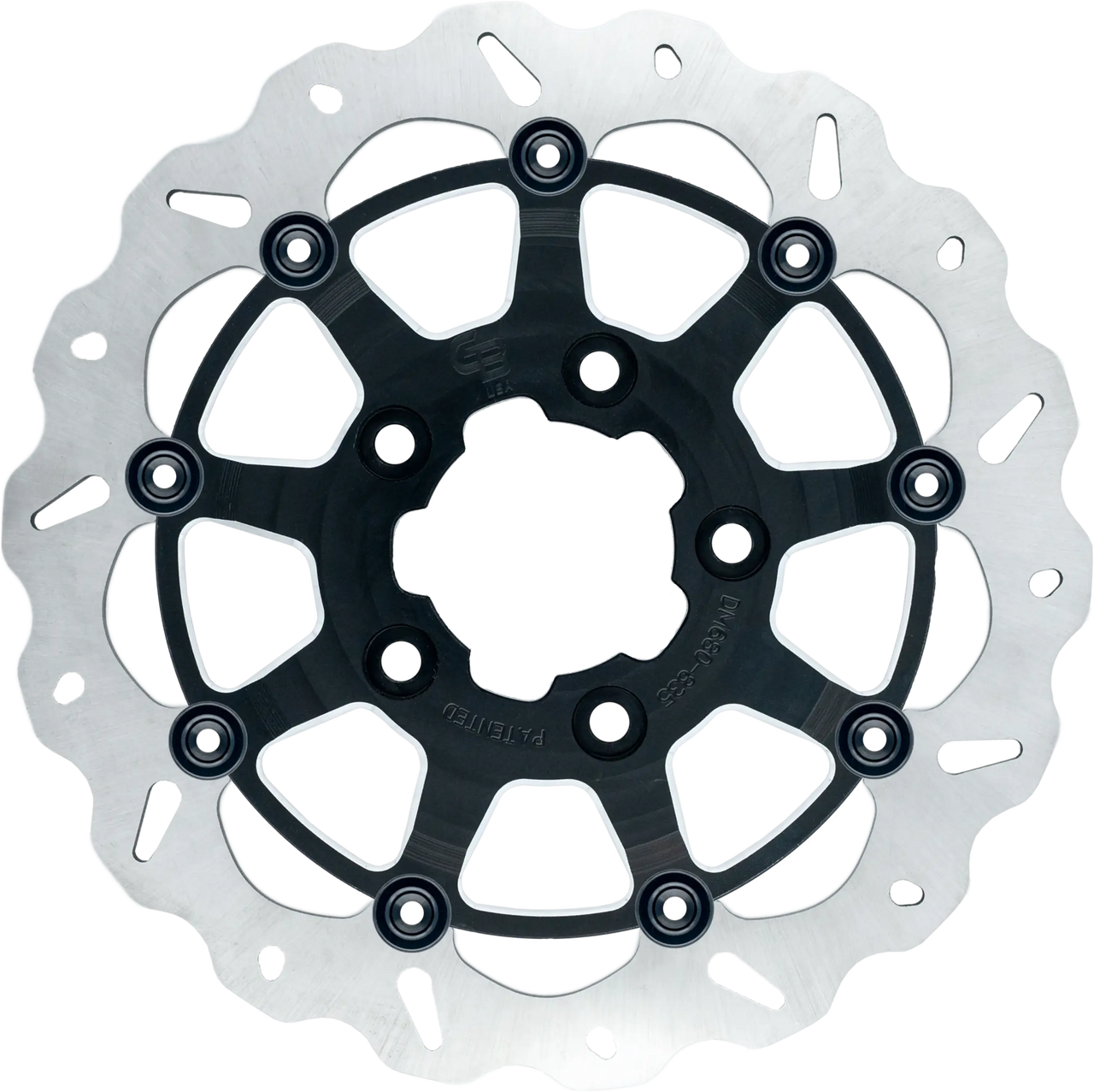 Gbrakes #GBDU011 - Rotor 13" Floating Wave Radial FR Black
