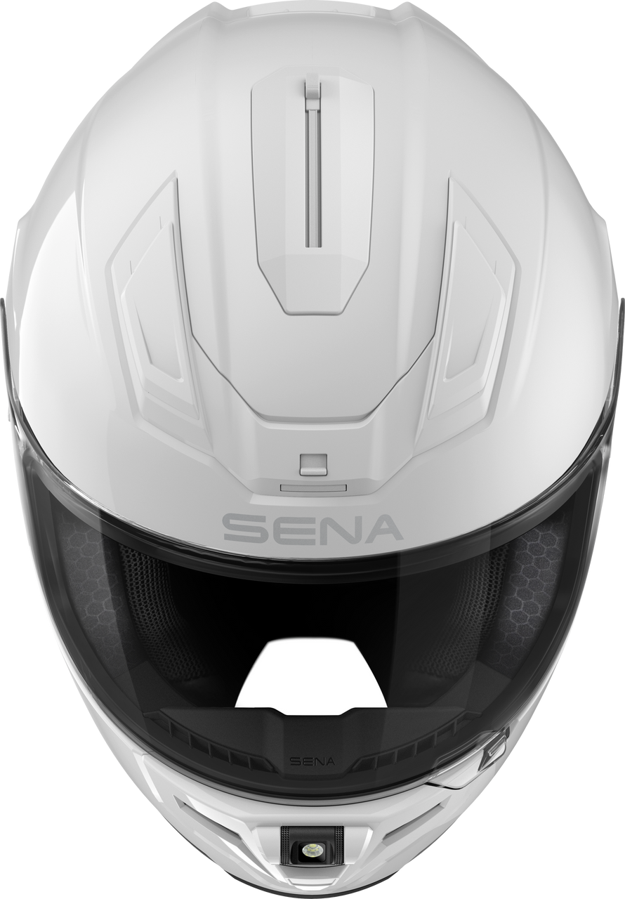 Sena #PHANTOM-GW00L3 - Phantom FF Mesh COM Helmet Glossy White LG