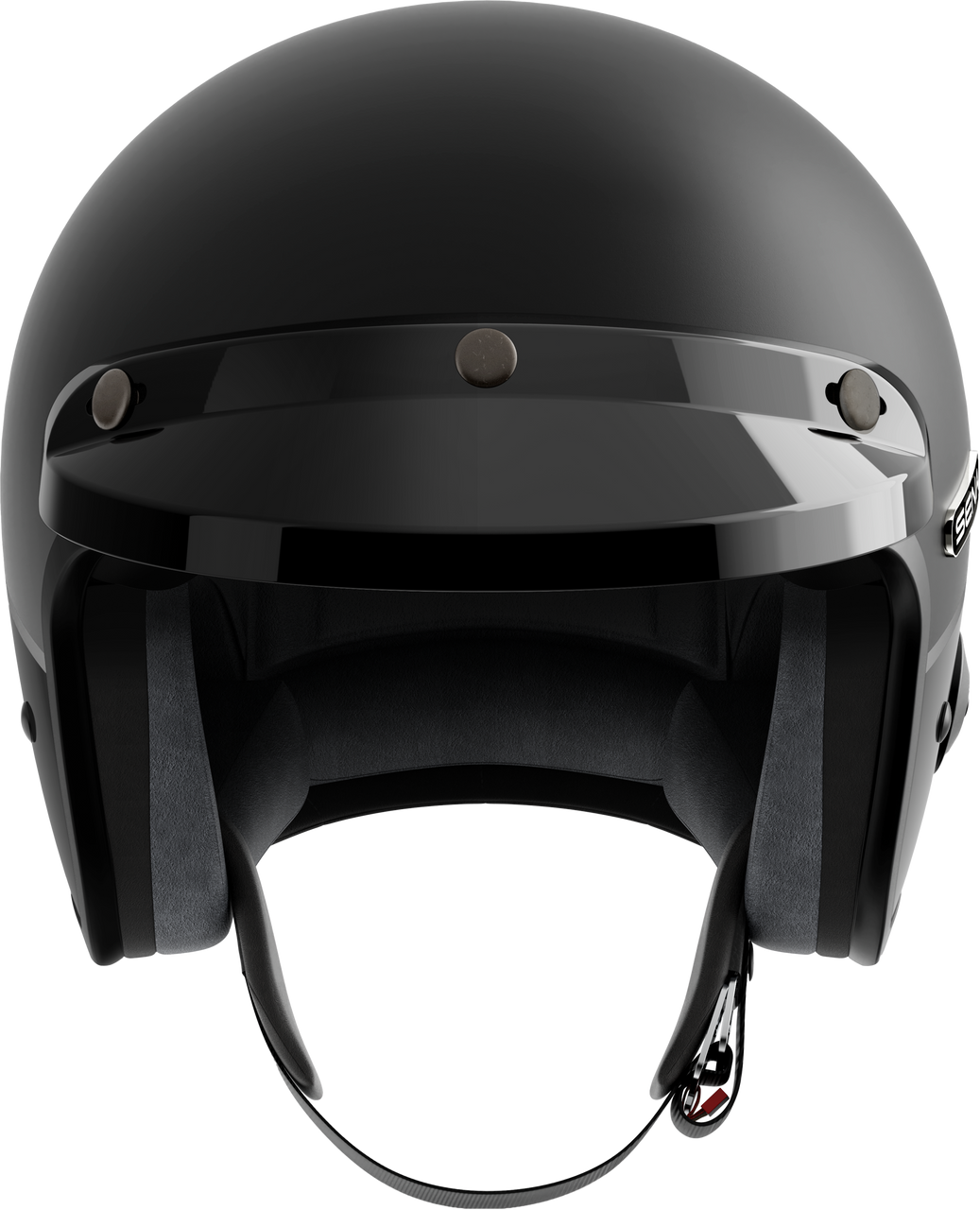 Sena #SURGE-MBGB0XL3 - Surge Open Face Helmet W/Mesh Matte Black/Glossy Black XL