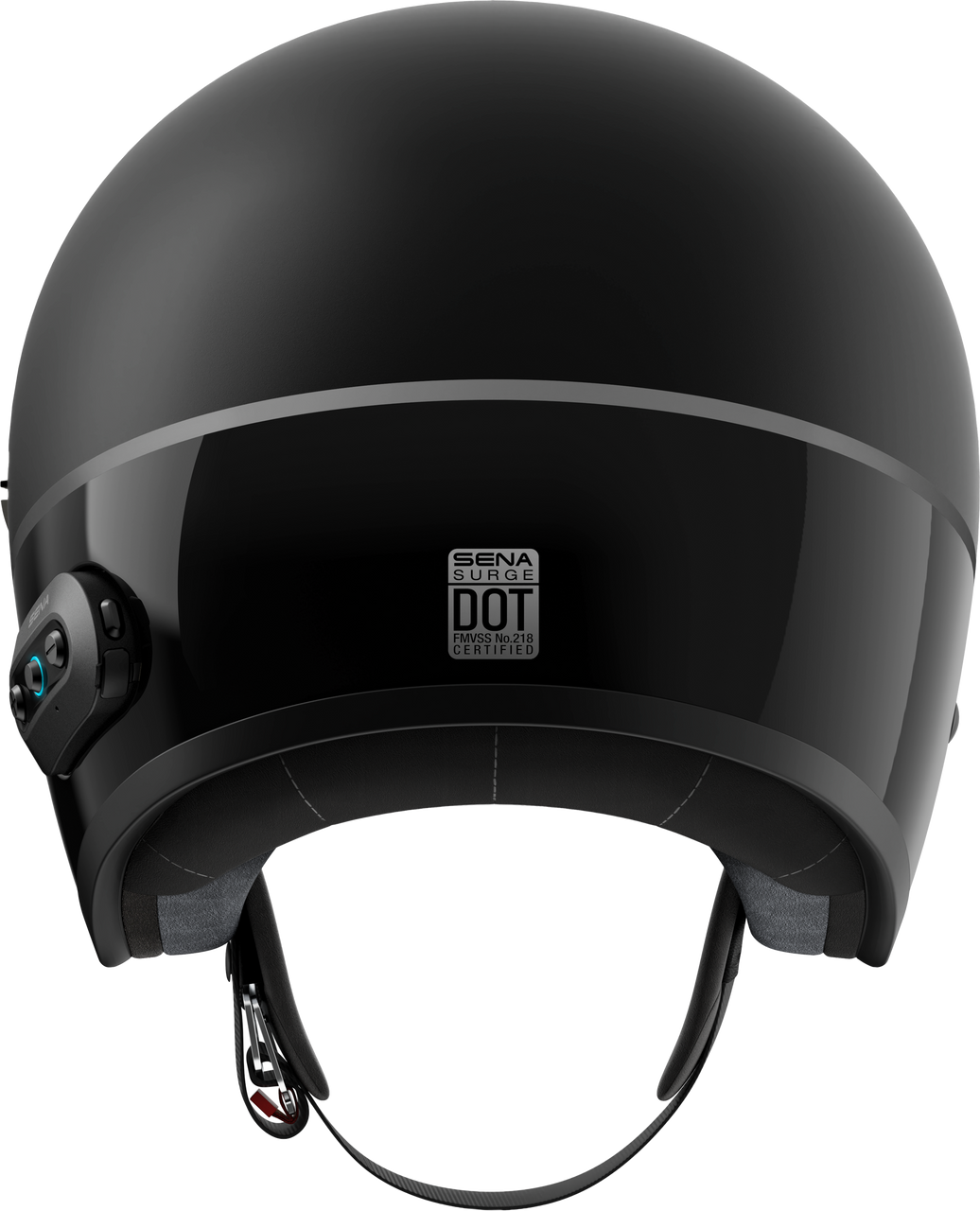 Sena #SURGE-MBGB0XL3 - Surge Open Face Helmet W/Mesh Matte Black/Glossy Black XL