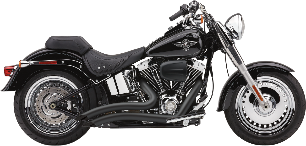 Cobra #6224B - Speedster Short Swept Black Softail 7-11