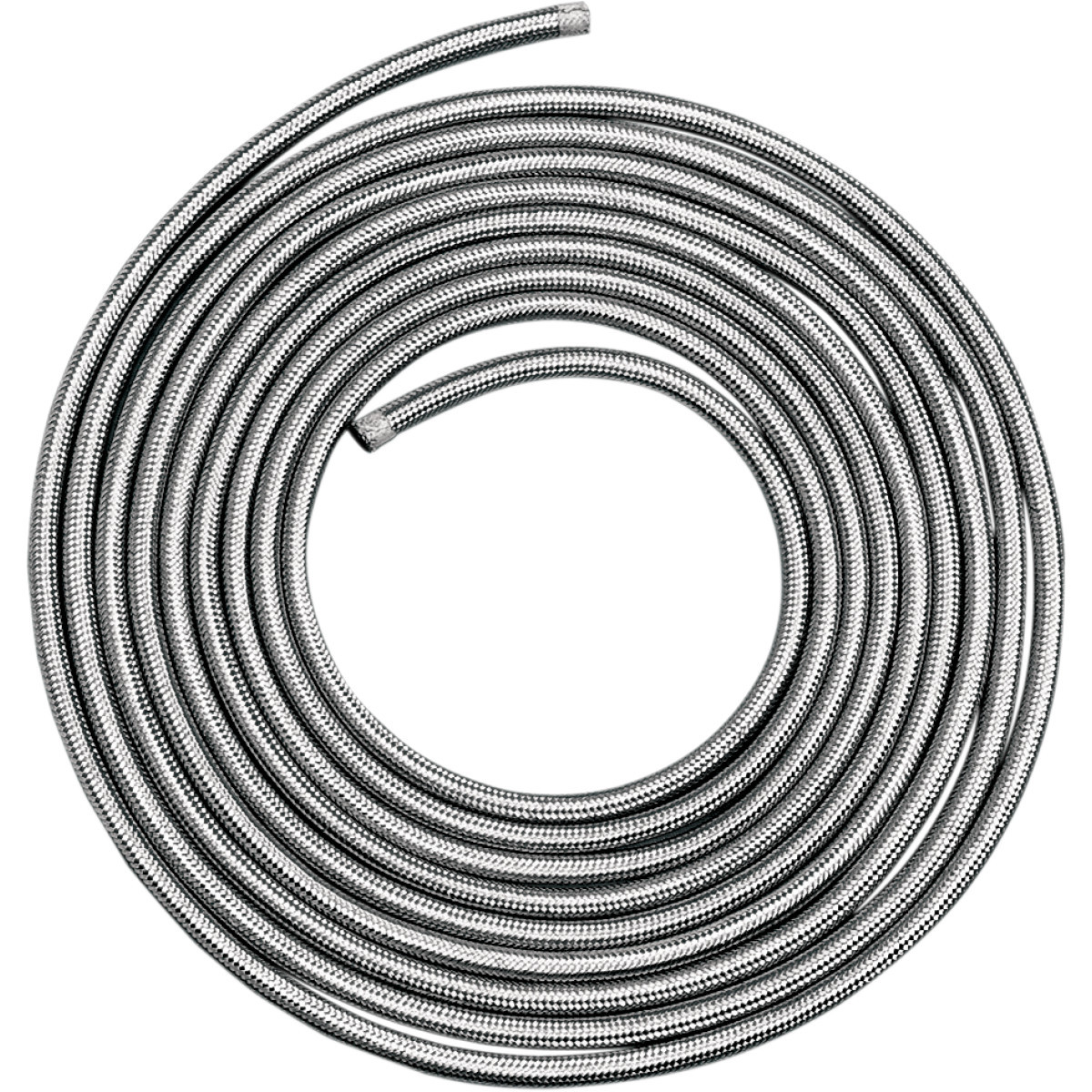 Drag Specialties - Braided Oil/Fuel Hose - Stainless Steel - 5/16" x 25'