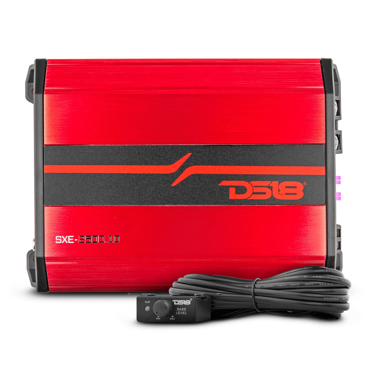 DS18 SXE-2500.1D/RD - SXE Class D 1-Channel Amplifier 1 x 800 Watts RMS @ 1-Ohm 2500 Watts