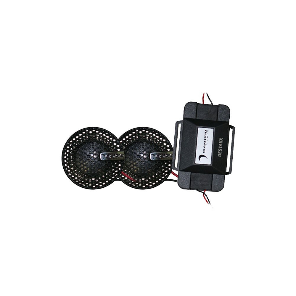Diamond Audio DESTAK - 1" (25mm) Add-on Aluminum Dome Tweeter Kit with Crossover - DESTAK