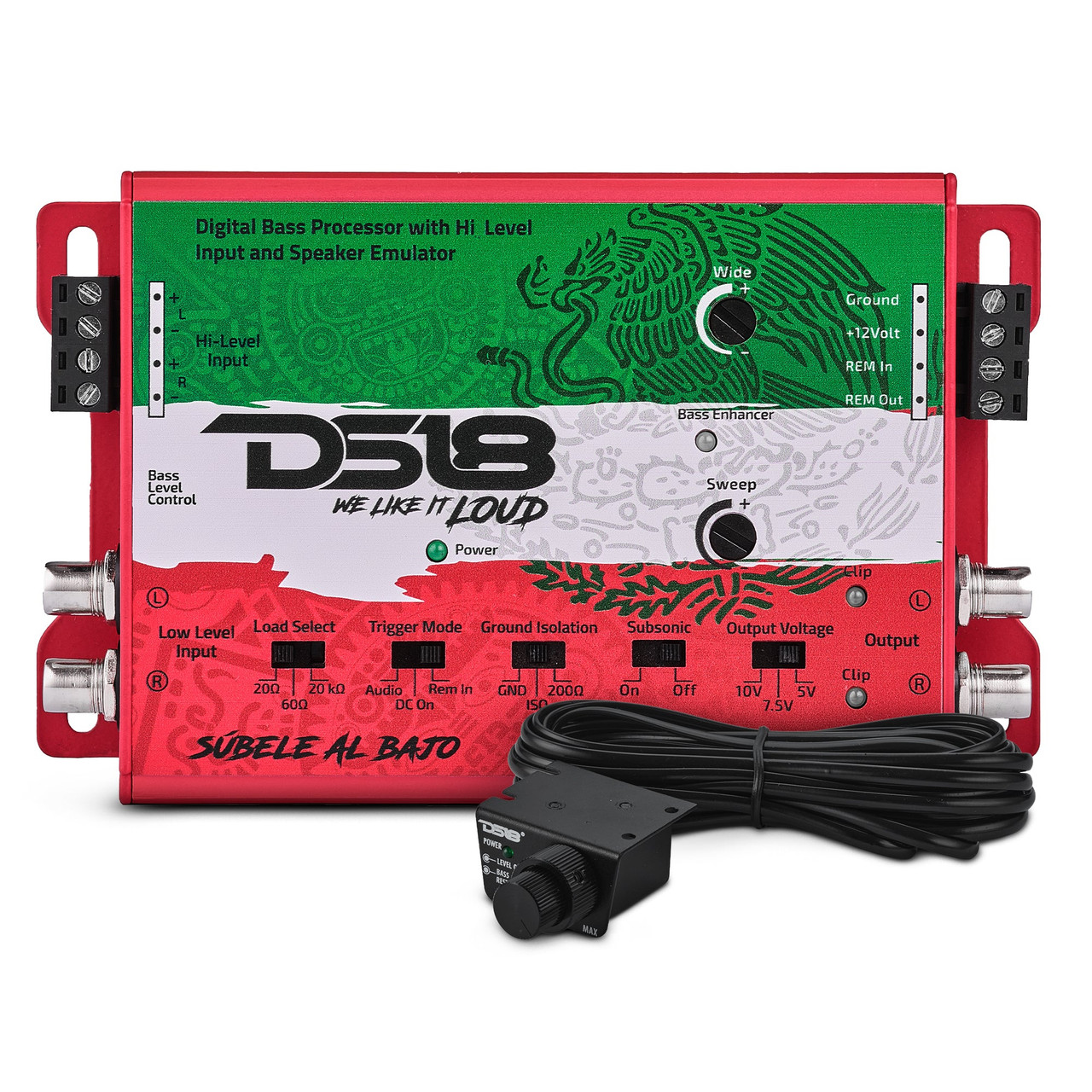 DS18 DBPX200.MX - Digital Bass Processor with Hi to Low Signal Converter & Speaker Emulator  – Mexico Design
